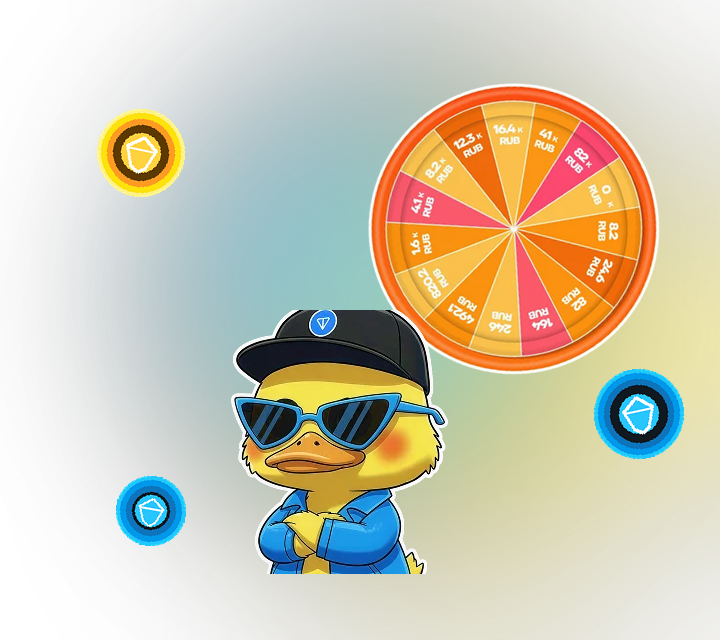 Персонаж TonPlay, колесо и игровые награды